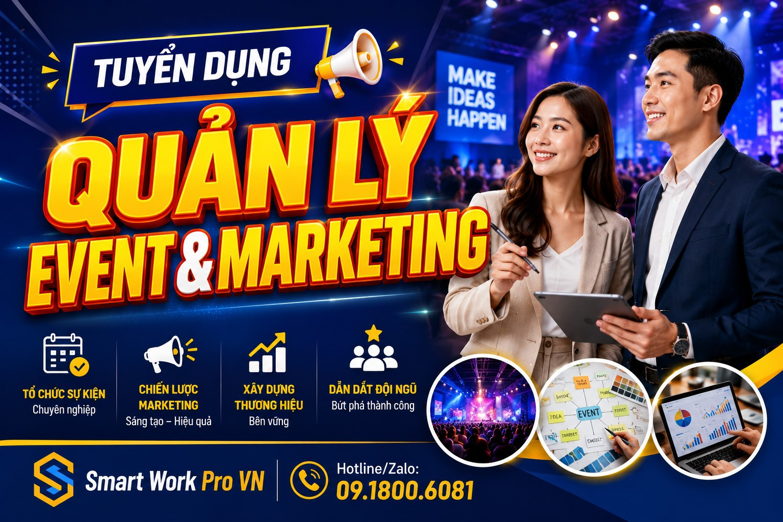 [TUYỂN DỤNG] QUẢN LÝ EVENT & MARKETING